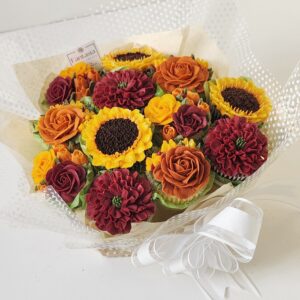 Autumn Bouquet of 7 or 12 Cupcakes