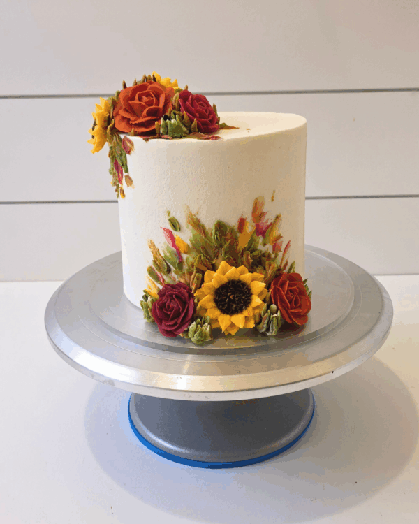 Autumn Blooming cake