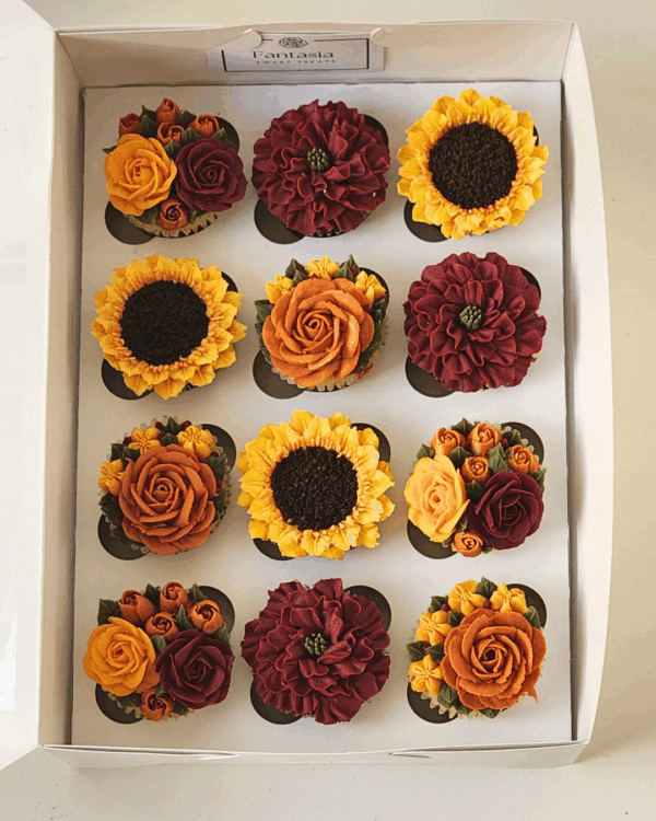 Autumn Box of 6 or 12 cupcakes